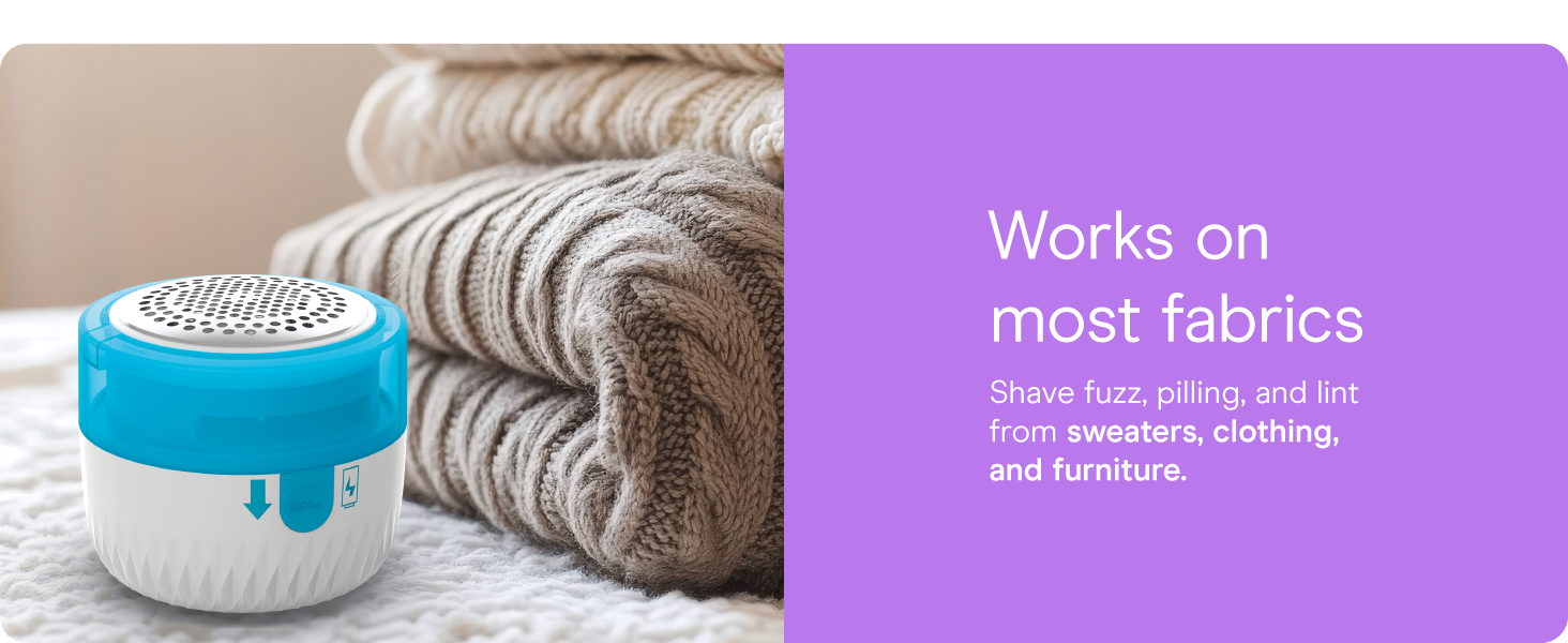 Conair fabric shaver sweater lint depiller defuzzer clothing adjustable large head revive furniture