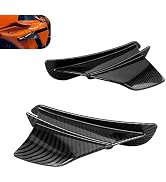 WZP 2PCS Motorcycle Fairing Wings, Carbon Fiber Aerodynamic Spoiler Wing, Self-adhesive Side Air ...