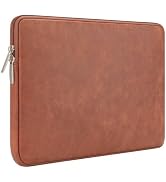 RAINYEAR 11 Inch Laptop Sleeve PU Suede Leather Case Protective Padded Cover Water Resistant Carr...