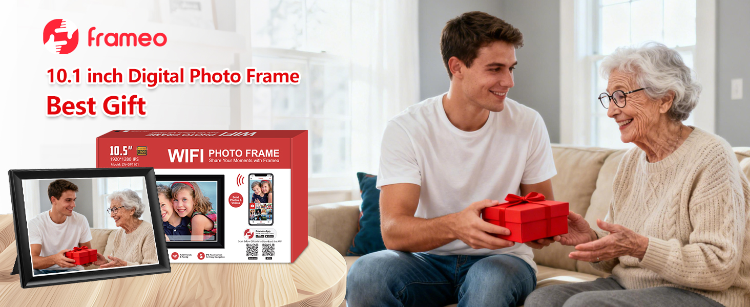 10.1 inch FRAMEO Digital Photo Frame Digital Picture Frame