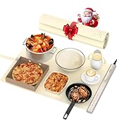 VTAR Electric Food Warming Mat Tray Warmer for Party Buffet Servers, Dual-Zone Heating with Indep...