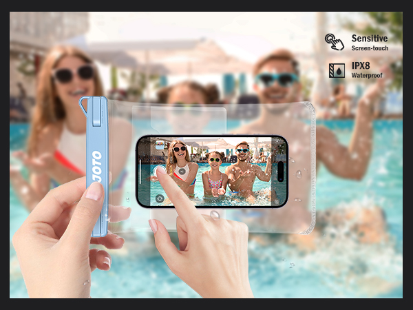 IPX8 waterproof and sensitive touch