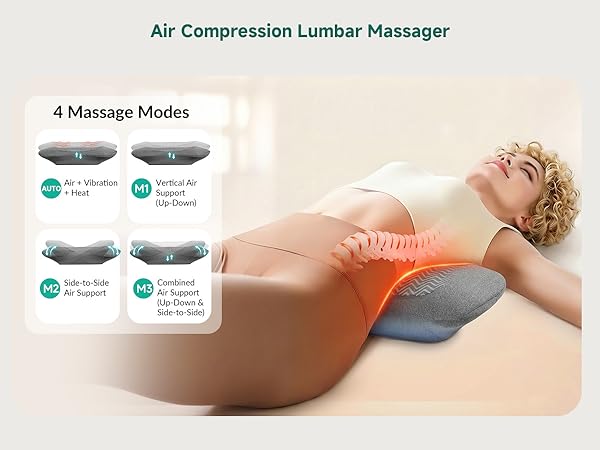 lumbar support back massage pillow