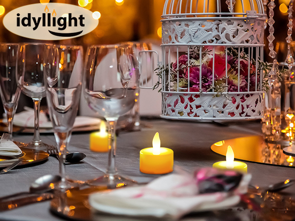 Rechargeable Tea Lights, Flameless LED Candles