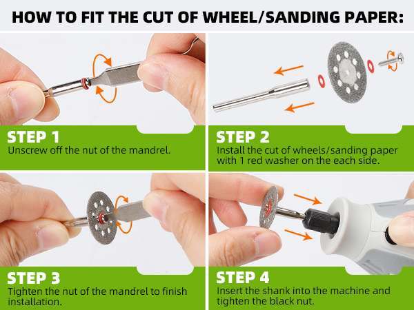 Huepar Tools RT510 Rotary Tool Accessories Kit