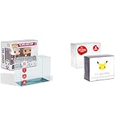 EVORETRO 5-Pack Plastic Display Case for Pokemon ETB + 10-Pack Pop Double Protector Case for Funk...