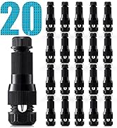 SUNVIE Low Voltage Fastlock Wire Connectors for Landscape Lighting Path Lights 12-14 Gauge Cable ...