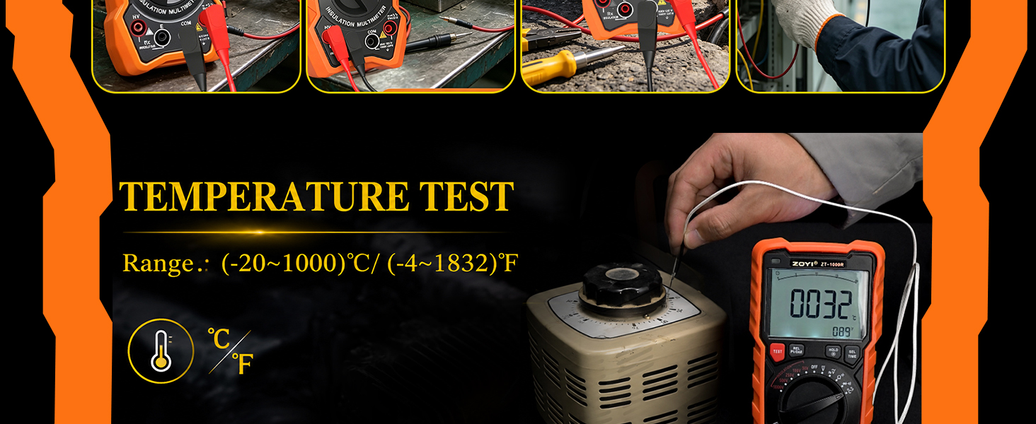 2 in 1 Megohmmeter Multimeter Ohm Meter