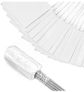 Zozen Marking Flags, White Marker Flags - 4x5in Flags| 100 Pack, Lawn Flags, Landscape Flgs, Mark...