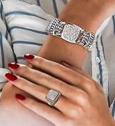 UNY Austrian Pave Crystals Designer Inspired Personality Bracelets Alloy Bangle Jewelry Vintage J...