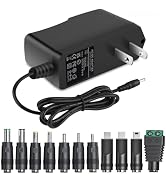 5V 1A AC Adapter DC5V Power Supply Cord with 11 Plug Tips AC to DC 5Volt 1A 500mA 400mA 200mA 100...