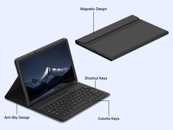 galaxy tab a9+/A11+ 11 inch case with keyboard