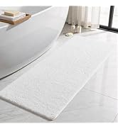 TYUU Bathroom Runner Rug, Ultra Soft Long Bath Mat Machine Washable Super Absorbent Quick Dry Bat...