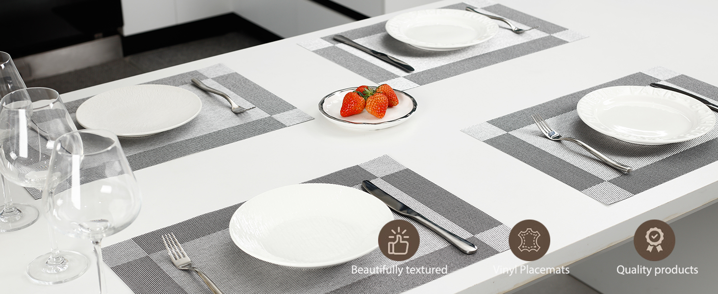 Vinyl Placemat Grey