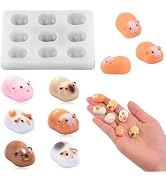 Cute Tiny Guinea Pig Figurines Resin Silicone Mold Micro Dollhouse Animal Epoxy Casting Mold for ...