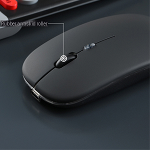 Wireless Keyboard and Mouse Combo with Phone Tablet Holder,
