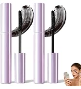2PCS Mascara for Older Women, Long Lasting Curl Mascara Lengthening and Volumizing Mascaras, Wate...