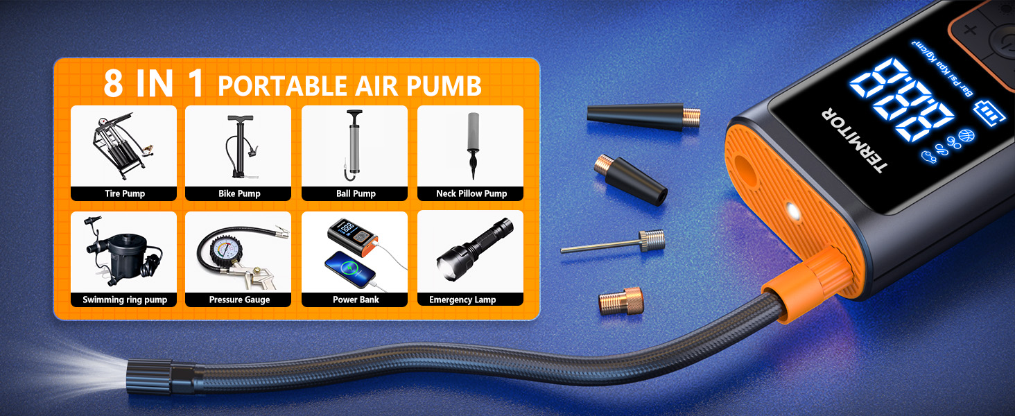 car tire air pump portable