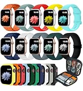 10 Pack Sport Bands Compatible with Apple Watch Bands for Women Men 38mm 40mm 41mm 42mm,Silicone ...
