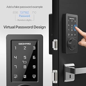 Keyless Entry Door Lock Electronic Keypad Bluetooth SmartKey Security Passcode Smart Deadbolt Home