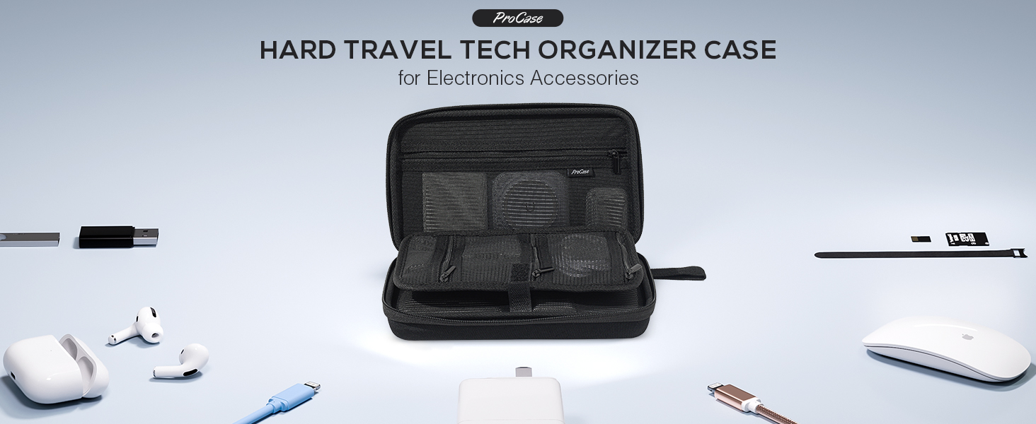 Hard Travel Electronic Organizer Case