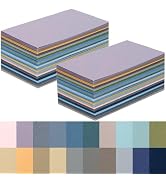 100 Sheets Morandi Colored Cardstock Blank Colorful Thick Paper 92LB/250gsm Cards Stock for Invit...