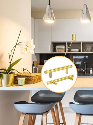 gold cabinet pulls