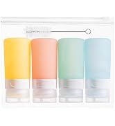 MICEBAY Condiment Squeeze Bottles for Sauces, 2-oz Mini Silicone Salad Dressing Container to Go w...