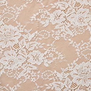 white lace fabric pattern