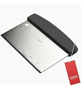Vovoly Multipurpose Bench Scraper Kitchen Utensil for Flat Top Griddle, Dough Scraper Cutter for ...