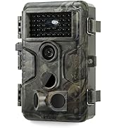 GardePro A3S Trail Camera, 48MP 1296p Game Camera with Clear 100ft No Glow Night Vision, Fast 0.1...