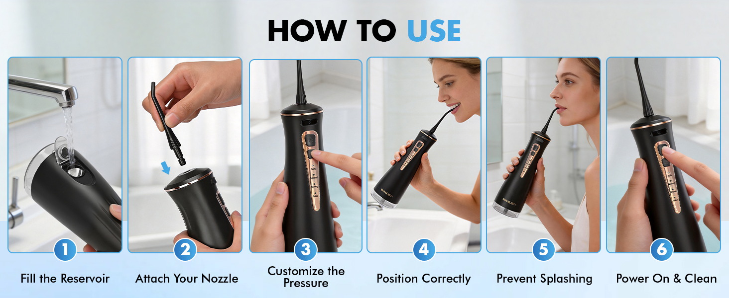 cordless portable water picks for teeth