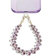NUBYYA Lostars Handmade Gemstone Beaded Phone Wrist Strap with Tether Tab – Detachable Hands-Free...