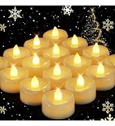 merrynights Flameless Candles, 24 Pack LED Tea Lights Candles Battery Operated, Last 200+ Hrs Fli...