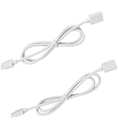 Maylit 2 Pcs 24 Inches Extension Cables, Suitable for 5 Color Temperatures and Multicolor Under C...