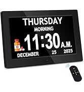 10.1'' Extra Large Digital Clock, 1280*800p HD Display, Dementia Clock For Seniors, Digital Clock...