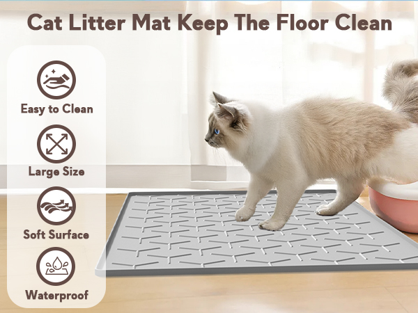 silicone cat litter mat