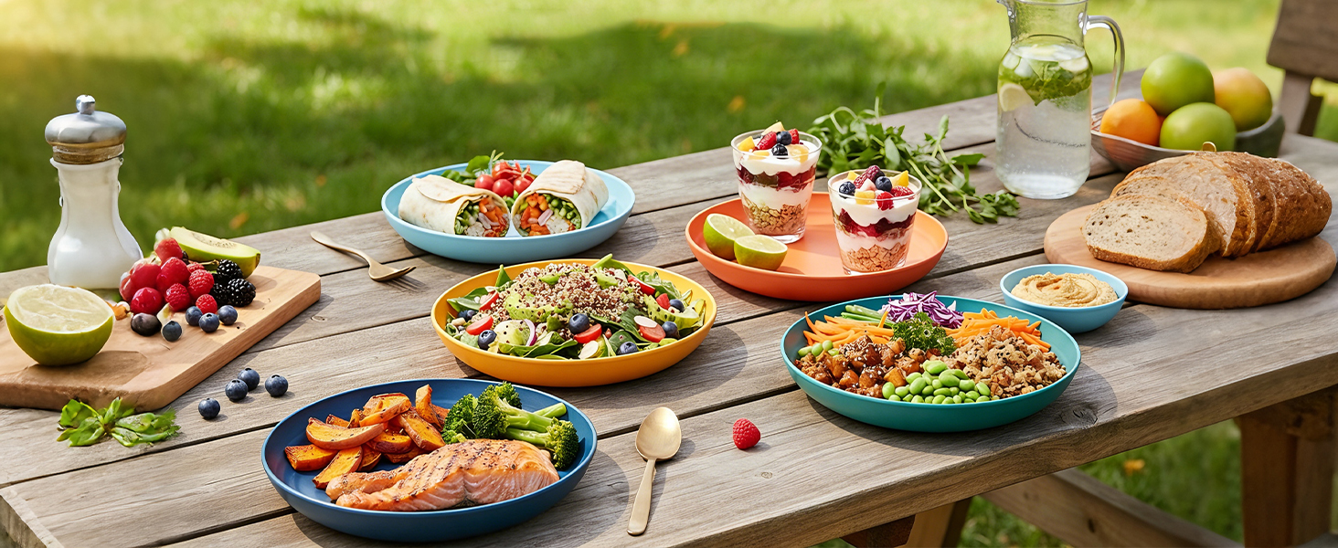 unbreakable plates microwave plates reusable plastic plates melamine dinner plates fashion plates