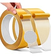 PACKKA Double Sided Fabric Tape Heavy Duty, 1" & 2" x 33 FT (10 m) Each – Strong Adhesion Carpet ...
