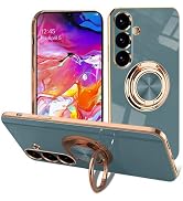 EYZUTAK Case for Samsung Galaxy S26, Phone Case with 360° Rotatable Finger Ring Holder Kickstand ...