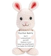 SNOOZIA Bunny Positive Crochet Birthday Gifts for Daughter Teens | Inspirational Gifts for Women ...