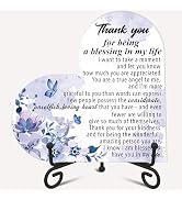 Thank You Gifts for Women Men, Heart Acrylic Plaque with Stand, Thanksgiving Birthday Christmas A...