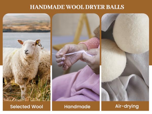 Wool Reusable Dryer Balls XL