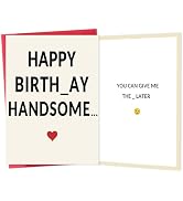 Birthday Card for Boyfriend, Funny Birthday Card for Men Him, Boyfriend Card for Bday, Husband Bi...