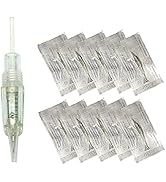 Pinkiou Permanent Makeup Cartridges Round 1RL Tattoo Needles and Caps for Eyebrow Tattoo Machine ...