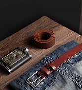 CHAOREN 1.5" Mens Belts Leather - Italian Full Grain Leather Belts - Ideal for Casul Jeans & Work...