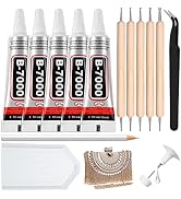B7000 Glue Clear with Precision Tips, 5 PCS Jewelry Bead B-7000 Glue for Diamond Jewelry Rhinesto...
