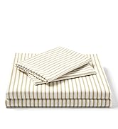FreshCulture Queen Sheet Set - Ultra Soft Striped Sheets - Brushed Microfiber - Deep Pockets up t...