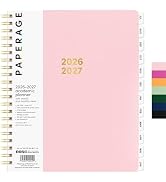 PAPERAGE Academic Planner, Weekly & Monthly Planner & Calendar, 12-Months, July 2026 - June 2027,...