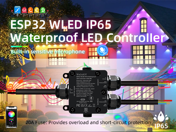 Waterproof ESP32 WLED Controller